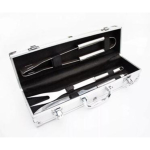 Conjunto para Churrasco 3 Peças Inox - Imporiente
