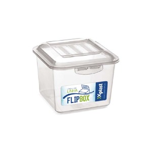 Caixa Organizadora 1 Litro Flat Flip Box - Xplast