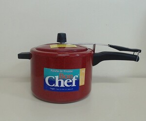 Panela de Pressão 4,5 litros Vermelha Bon Chef - Vieggio