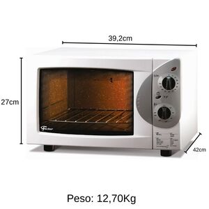 Forno Elétrico 44L Grill 110V Branco - Fischer