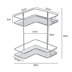 Cantoneira Dupla Cromada Premium - Arthi