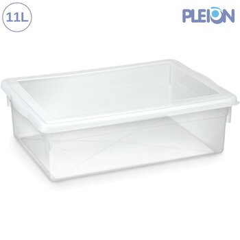 Caixa Organizadora 11,0 litros s/tampa Transparente - Pleion