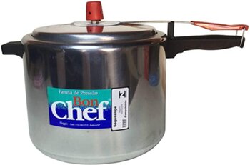 Panela de Pressão 10,0 litros em Alumínio Polido Bon Chef - Vieggio
