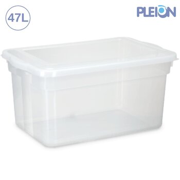 Caixa Organizadora 47,0 litros c/tampa transparente - Pleion