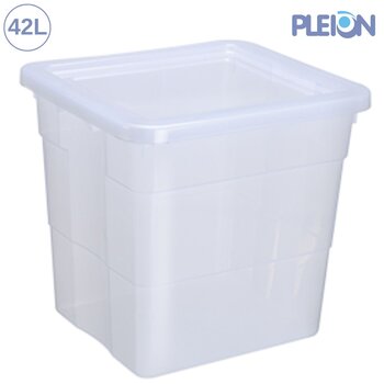 Caixa Organizadora 42,0 litros c/tampa Transparente - Pleion
