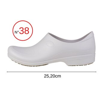 Sapato Profissional N°38 Masculino Branco - Sticky Shoes