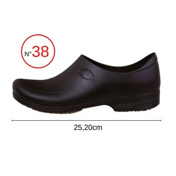 Sapato Profissional N°38 Masculino Preto - Sticky Shoes