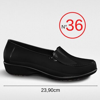 Sapato Social Profissional N°36 Feminino Preto - Sticky Shoes