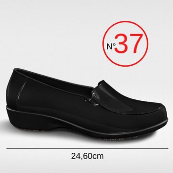 Sapato Social Profissional N°37 Feminino Preto - Sticky Shoes