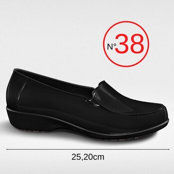 Sapato Social Profissional N°38 Feminino Preto - Sticky Shoes
