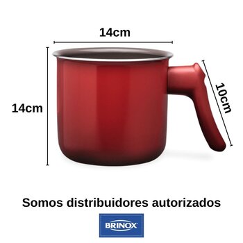 Fervedor Ceramic Life Smart Plus 14cm Vermelho - Brinox