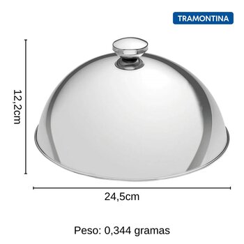 Cloche Inox 24cm Service - Tramontina