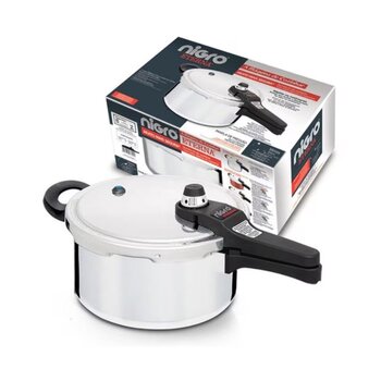 Panela Pressão Alumínio 4,5L Fechamento Externo Eterna - Nigro