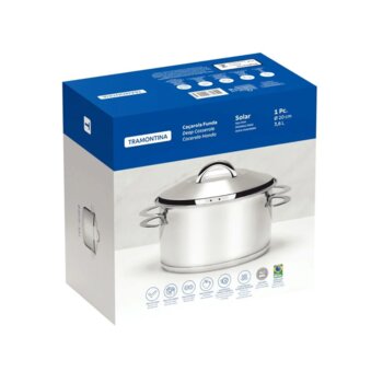 Caçarola Inox 24cm Funda Solar Tramontina
