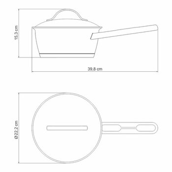 Panela Inox 20cm Allegra Tramontina
