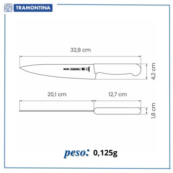 Faca Profissional de Carne 8  Branca Tramontina
