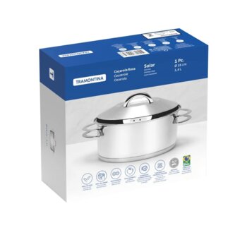 Caçarola Inox 16cm Solar Rasa Tramontina