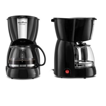 Cafeteira C/Jarra de Vidro 110V Cp15 Preta Britânia 