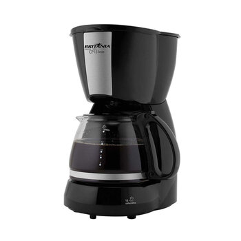 Cafeteira C/Jarra de Vidro 110V Cp15 Preta Britânia