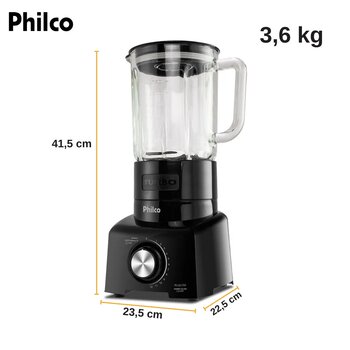 Liquidificador 110V PLQ1350 Turbo Glass - Philco