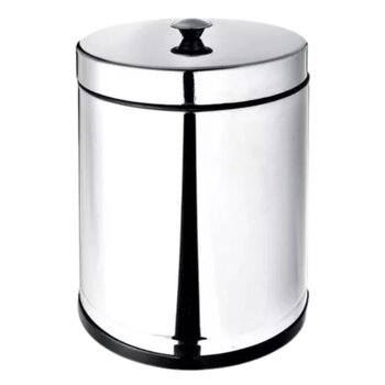 Lixeira Inox 4,5l Com Tampa - Viel