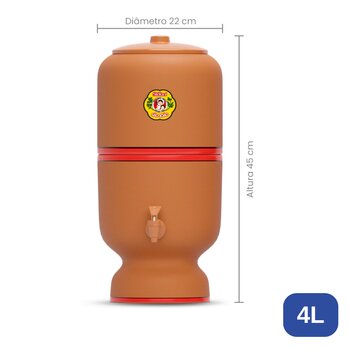 Filtro de Barro São João 4L Steffani C/ 1 Vela Tradicional