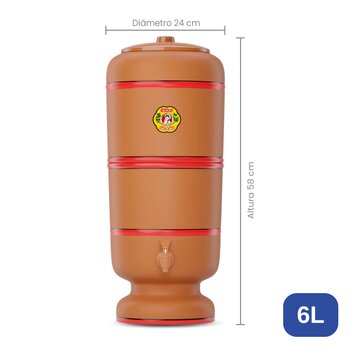 Filtro de Barro São João 6L Stefani C/ 1 Vela Tradicional