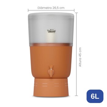 Filtro de Barro Advance Plus 6L  Acrilico - Stéfani C/ 1 Vela