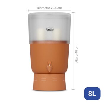 Filtro de Barro Advance Plus 8L  Acrilico - Stéfani C/ 2 Velas