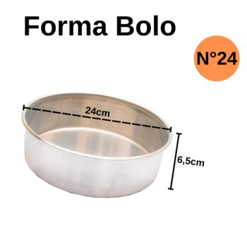 Forma Alumínio Torta e Bolo N°24 - Vissoto