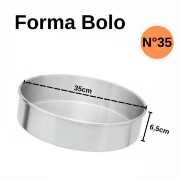 Forma Alumínio Torta e Bolo N°35 - Vissoto