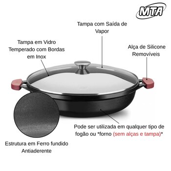 Disco Ferro Fundido 36cm Alto 6,9L  - MTA