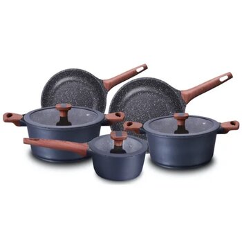 Jogo de Panelas 5 peças Revestimento Cerâmico Titanium - MTA