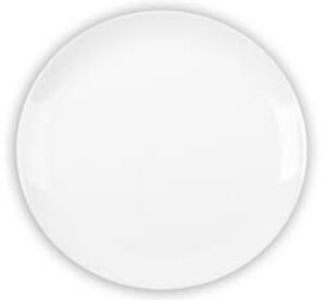 Prato Raso Opaline Blanc 27cm - Nadir